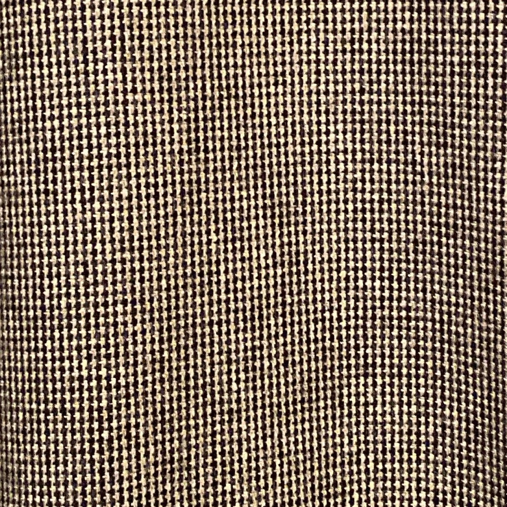 Joan Leslie Vintage Black  & White Houndstooth Wool Button-Down Dress size 12 - Picture 9 of 12